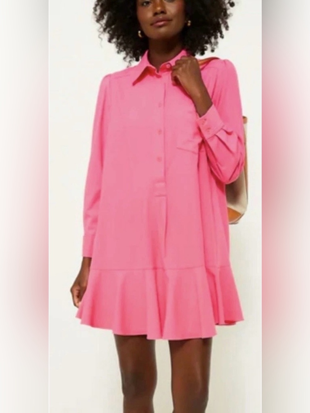 Tuckernuck Pink Callahan Long Sleeve Dress NWT Size Medium